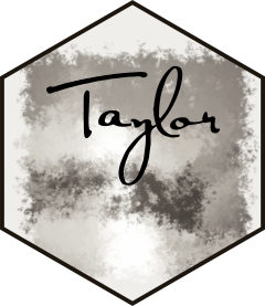 Hex logo for the taylor R package